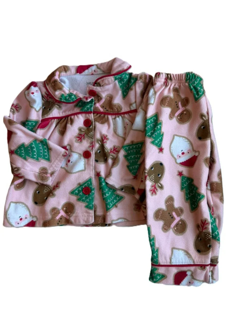 3/$15 | SOFT Flannel Baby Girl Christmas Pjs 12M